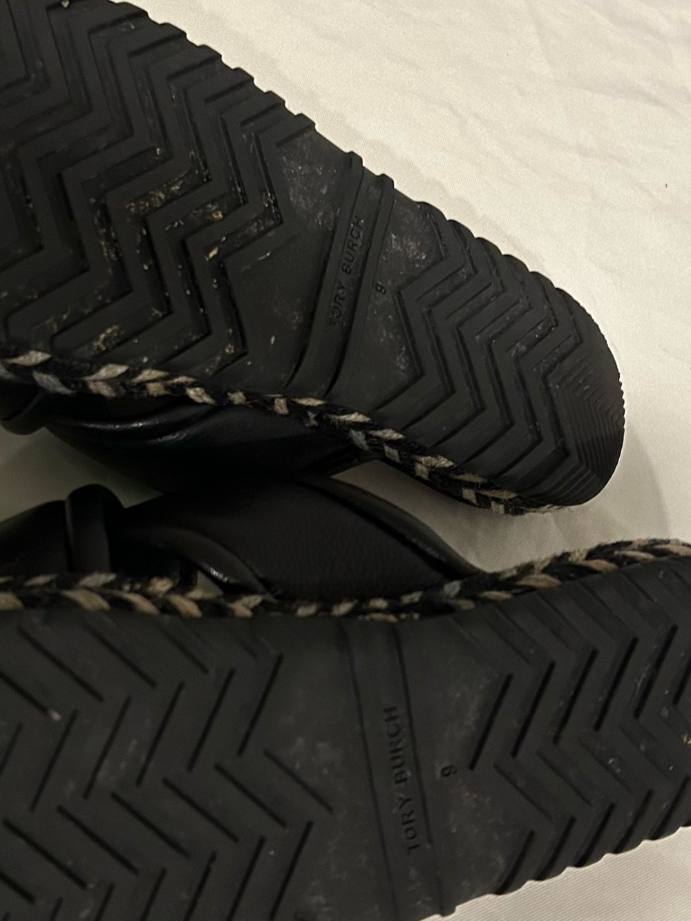 Tory Burch Black Leather Crisscross Slide Sandals - Picture 4 of 7